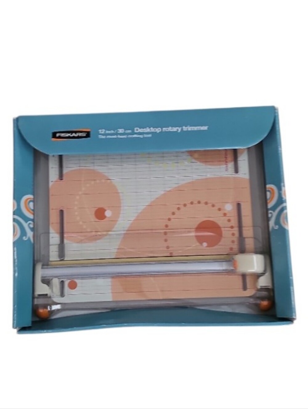 Fiskars 12 Inch Desktop Rotary Trimmer NIB Scrapbook Paper Cutter Craft Tool